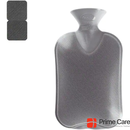 Fashy Hot water bottle double lamella L anthracite