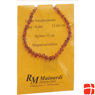 Магнитная застежка Mainardi Nature Amber 32 см с раздельными магнитами