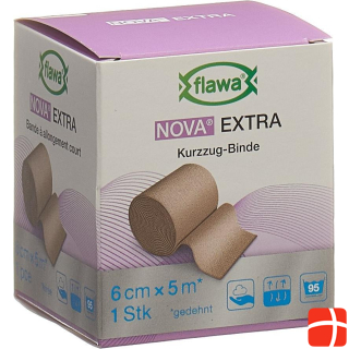 Flawa Short-stretch bandage 6cmx5m skin-coloured