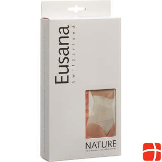 Утеплитель для пояса Eusana, анатомический размер XL цвета слоновой кости, 100 % шелк