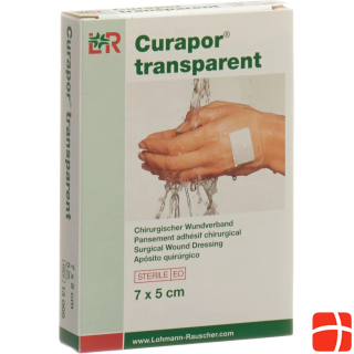 Curapor Wound dressing 7x5cm transparent