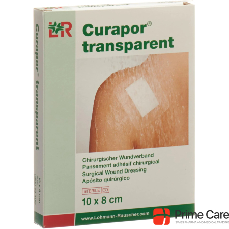 Curapor Wound dressing 8x10cm transparent