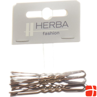 Herba Hairpins 6.5cm brown