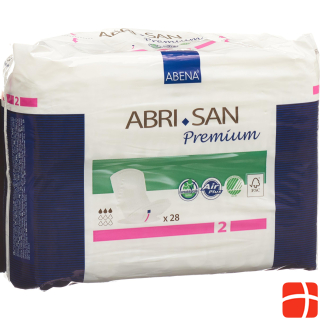 Abena Premium anatomical shaped pad No2 10x26cm purple absorbent capacity 350 ml