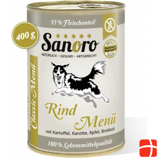 Sanoro Classic Menu Beef Part Organic Quality