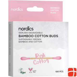 Nordics Bamboo Pink Cotton Buds