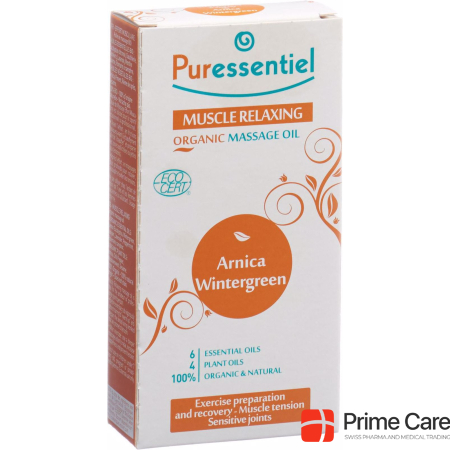 Органическое массажное масло Puressentiel Muscle Effort Arnica-Wintergreen