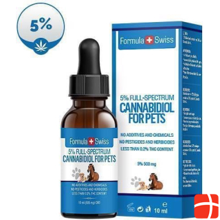 FormulaSwiss Drops of hemp seed oil for pets with CBD