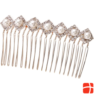Celebride Rose Gold Hair Comb With Pearls