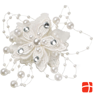 Celebride Flower Clip With Pearls White