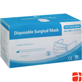 BRW Hygiene mask type II R, 3-ply, 50x