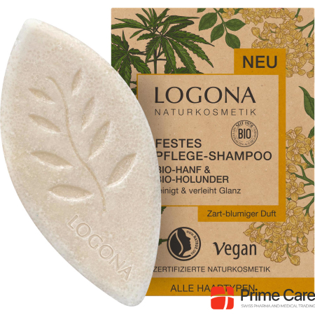Logona Shampoo твердая органическая конопля и органическая бузина 60 г