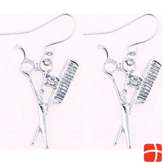 A&A Earring with pendant comb and scissors