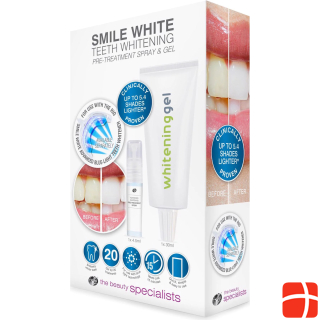 Спрей для предварительной обработки и отбеливающий гель Rio Smile White