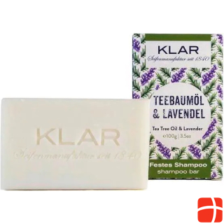 Klar Solid Shampoo Tea Tree Oil & Lavender 100 g