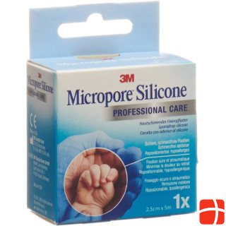 Micropore Fixierpflaster Silicone Professional Care 2.5 cm x 5 m