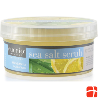 Cuccio Naturale Sea Salt Scrub Lime & Aloe Vera - Body Scrub for Hands, Body & Feet