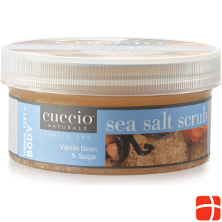 Cuccio Naturale Sea Salt Scrub Vanilla Bean & Sugar- Body Scrub for Hands, Body & Feet