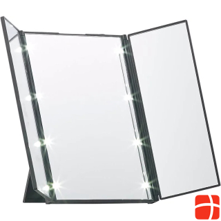Складное косметическое зеркало Sichler со светодиодами и подставкой