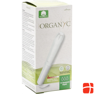 Organyc Tampons Super with applicator - 100% organic cotton