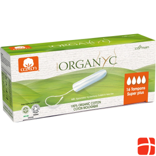 Organyc Tampons Super Plus without applicator - 100% organic cotton