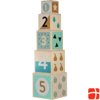 Kindsgut Stapelspielzeug Holzturm mit Zahlen
