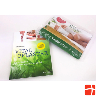SwissVitalWorld Bamboo Vital Plasters and book Vital Pflaster