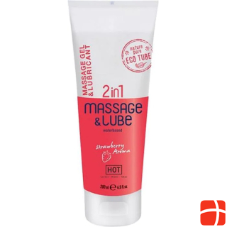 HOT 2 in 1 Hot Massage Gel and Lubricant Strawberry