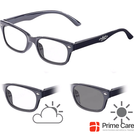 Infactory Self-tinting reading glasses with UV protection 400, +1.0 diopters