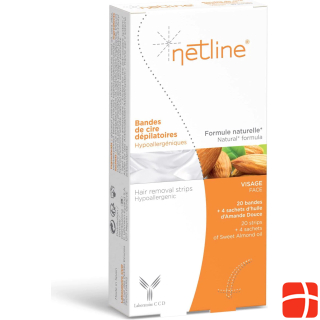 Netline Cold wax strips face 20 strips