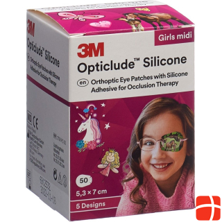 Силиконовая повязка для глаз 3M 5,3x7 см миди для девочек