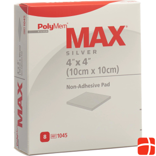 PolyMem MAX Silver Superabsorber 10x10cm
