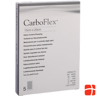 Carboflex Aktivkohle Verband 15x20cm steril