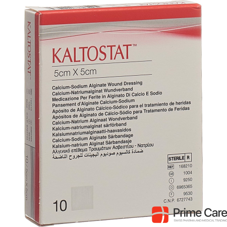 Kaltostat компрессы 5x5см стерильные