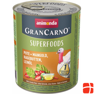 animonda GranCarno SUPERFOODS turkey - can 800g