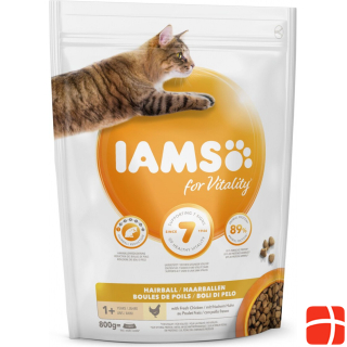 Iams for Vitality Ad. Hairb. Chick. 800g