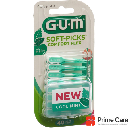 GUM SUNSTAR Soft Picks Comfort Flex regular mint