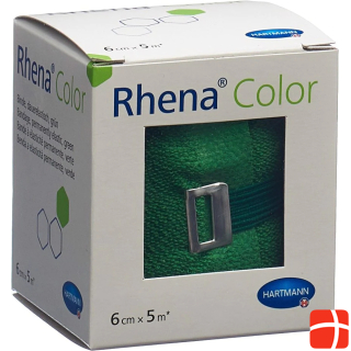 Rhena Color Elastische Binden 6cmx5m grün