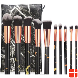 Maange Makeup brush 10-piece set incl. brush bag