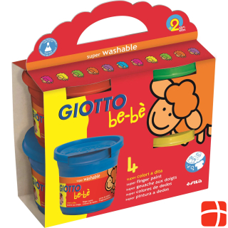 Giotto Set with 4x150 ml finger paint pot