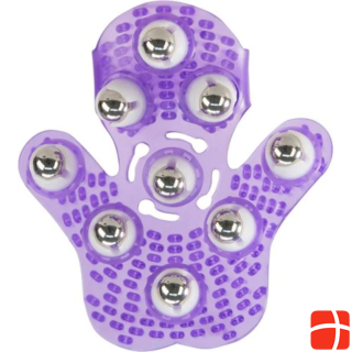 PowerBullet Roller Balls Massage Glove Purple