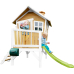 Axi Robin Playhouse Brown / White - Lime Green Slide