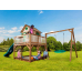 Axi Liam Playhouse with Summer Nest Swing Brown/Green - Green Slide