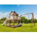 Axi Liam Playhouse with Roxy Nest Swing Brown/Green - White Slide