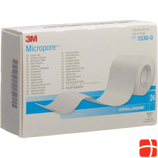 3M Micropore roll plaster without dispenser 12mmx9.14m white