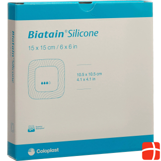 Biatain Silicone Schaumverband 15x15cm selbsthaftend
