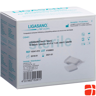 Ligasano Schaumstoff Kompressen 5x5x1cm steril