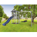 Axi Beach Tower Play Tower with Roxy Nest Swing - Blue Slide