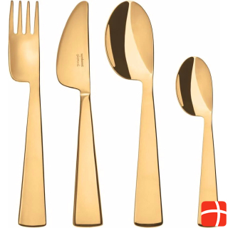 Sambonet Children cutlery set Gio Ponti 4 pieces, gold