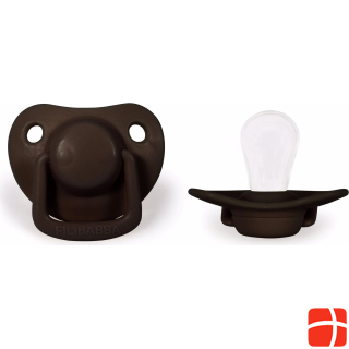 Filibabba Pacifiers 2-pack - Chocolate 0-6 months